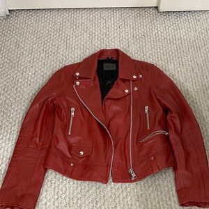 Jofama Red Leather Jacket